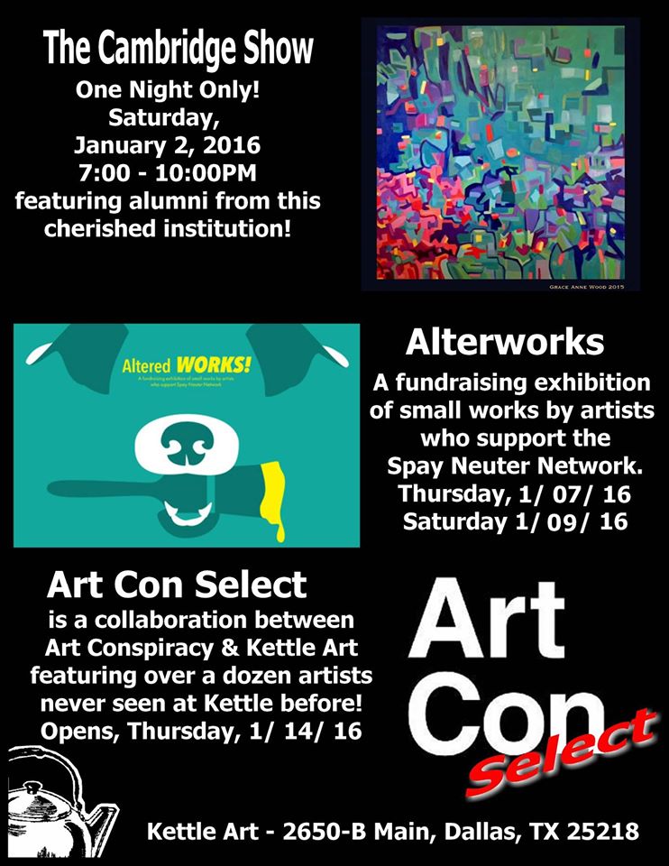 Kettle Art Jan 2016 Shows